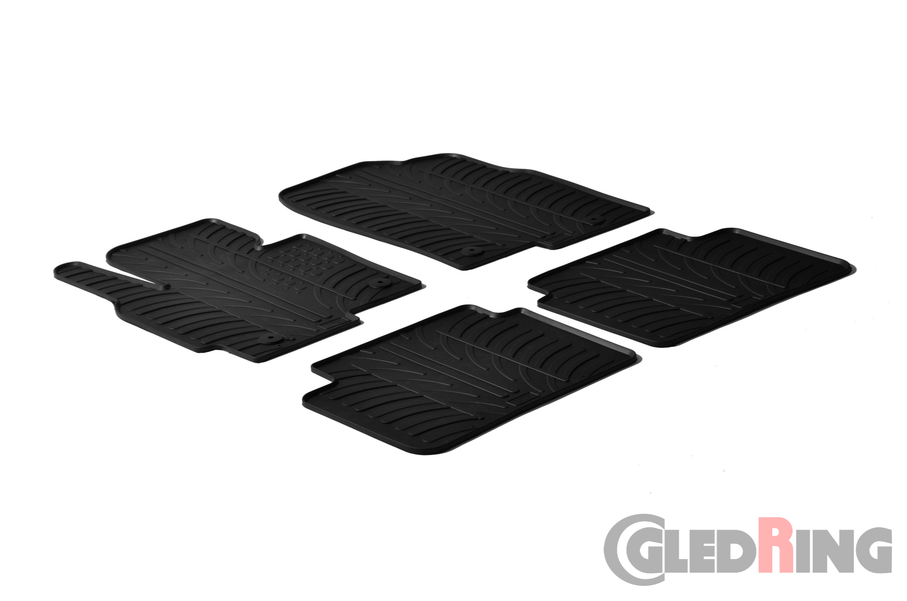 Original Gledring Passform Fußmatten Gummimatten 4 Tlg.+Fixing - MAZDA CX-5 2012-05.2017 Benziner&Diesel